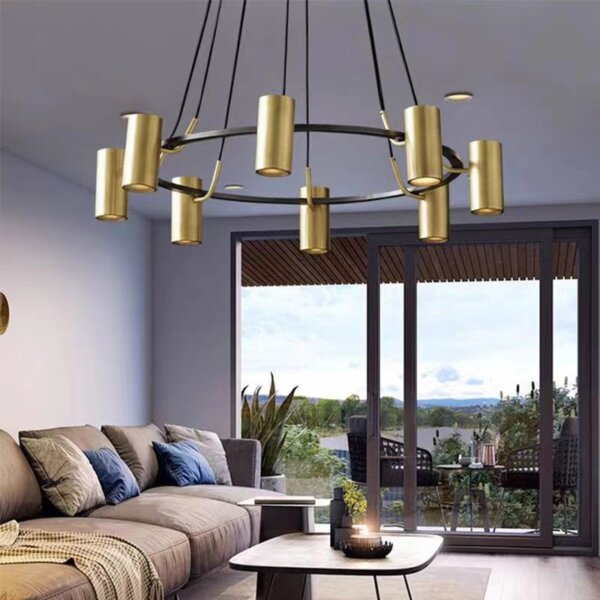 GU10 Brass Round Pendant Lamp - 图片 3