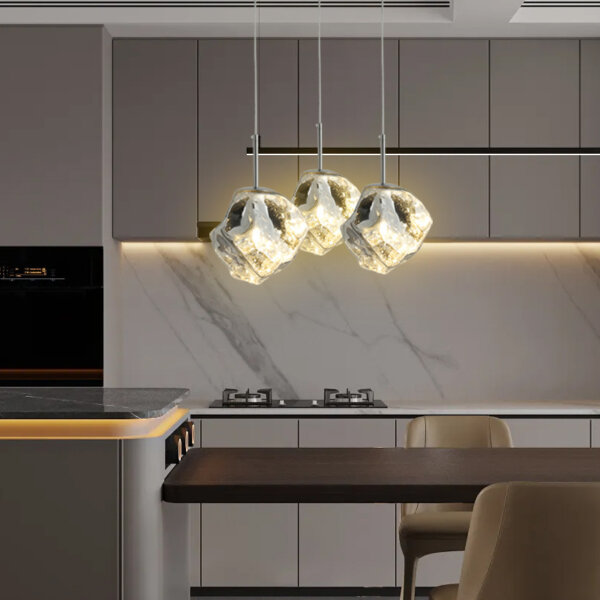 E27/E26 Aluminum Glass Pendant Lamp - 图片 5