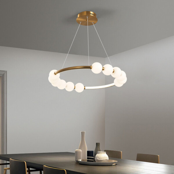 Circle Ring Acrylic LED Pendant Lamp - 图片 4