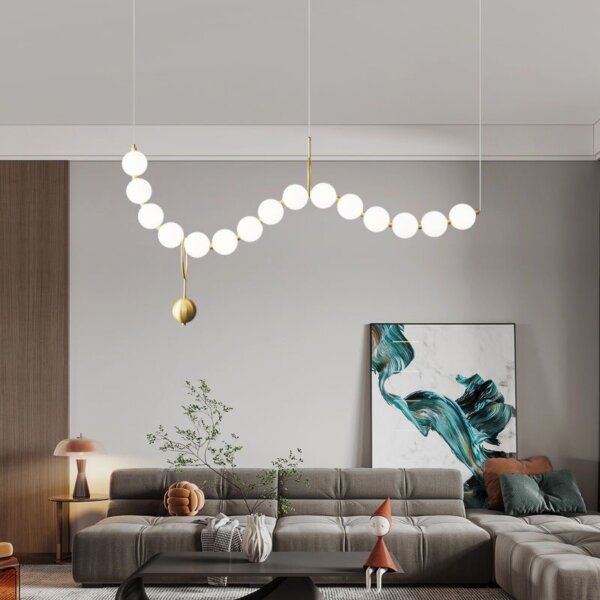 Aluminum PE Ball LED Pendant Light - 图片 4