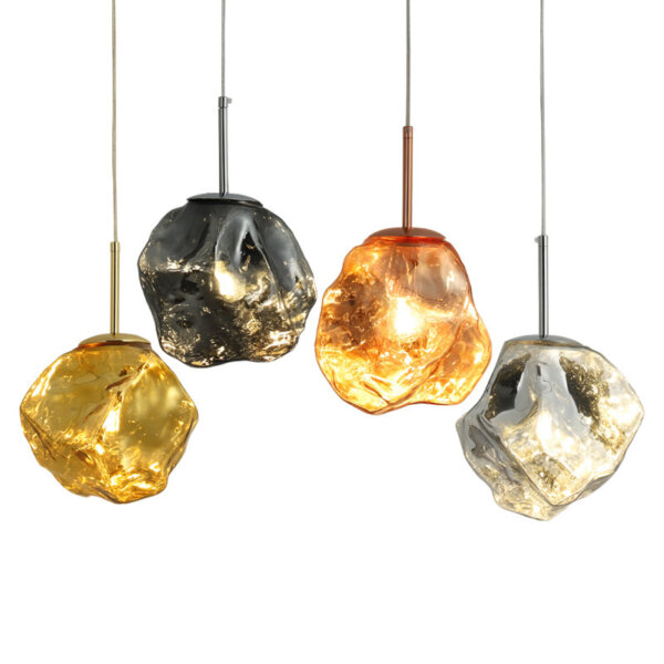 E27/E26 Aluminum Glass Pendant Lamp - 图片 6