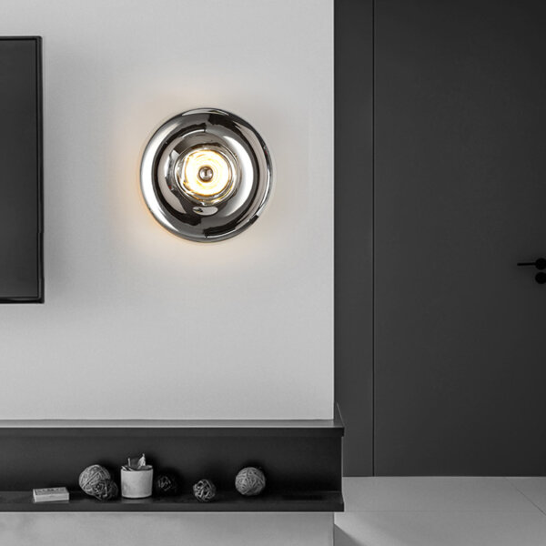 E27/E14 Aluminum Glass Lava Wall Light - 图片 4