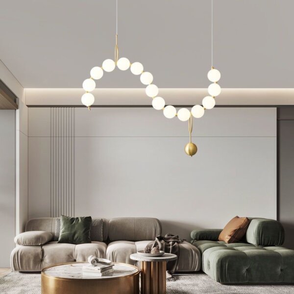 Aluminum PE Ball LED Pendant Light - 图片 5