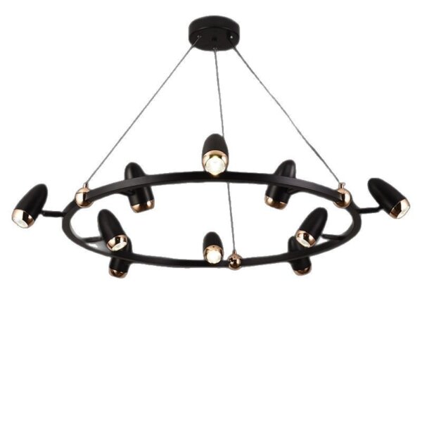 6/8/10 Heads Black Iron Pendant Light - 图片 4