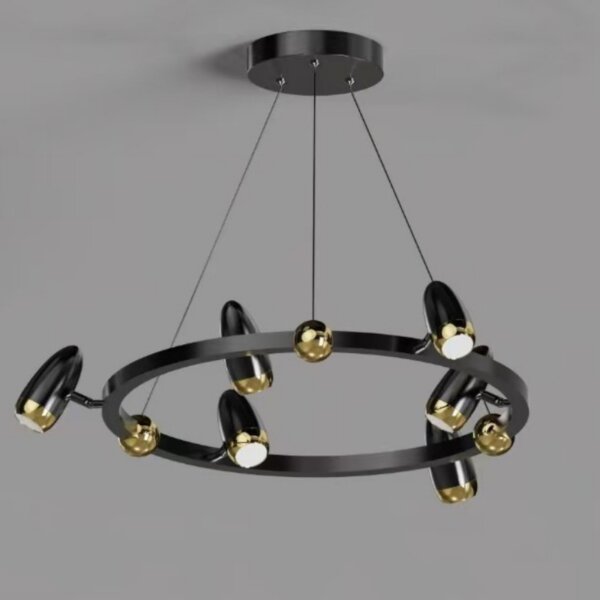 6/8/10 Heads Black Iron Pendant Light - 图片 5