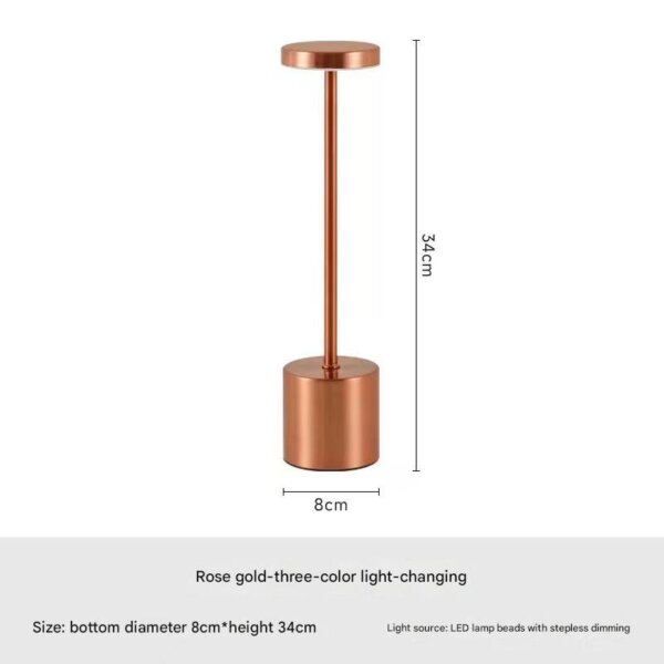 H34cm Iron Acrylic Colourful LED Table Lamp - 图片 7