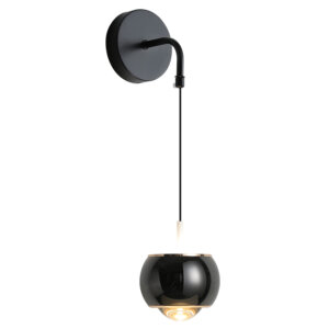 LED Black Ball Lens Wall Lamp