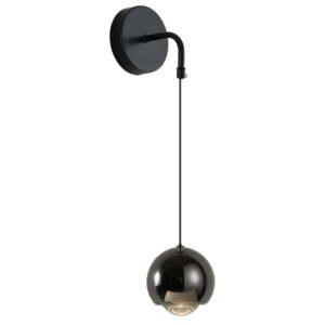 7w Round Black Acrylic LED Wall Lamp