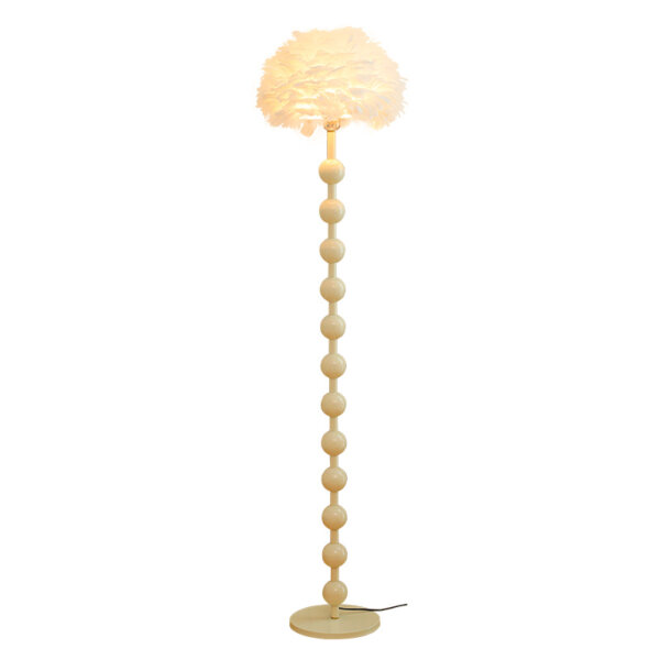 H160cm Gold Feather Floor Lamp - 图片 6
