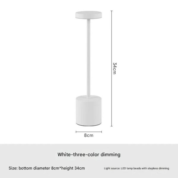 H34cm Iron Acrylic Colourful LED Table Lamp - 图片 8