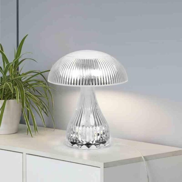 USB Transparent Crystal Jellyfish LED Table Lamp - 图片 7
