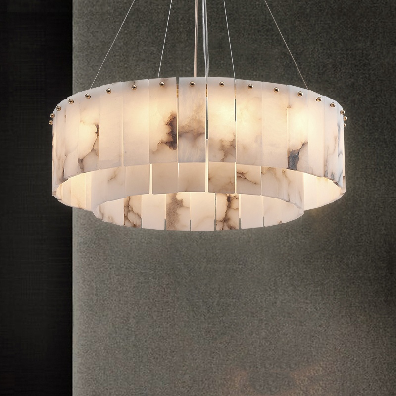 G9 Modern All Copper Marble Pendant Lamp