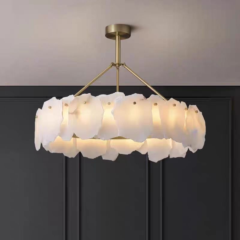 French Marble Copper Pendant Light