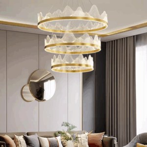 Copper Round Acrylic Pendant Lamp