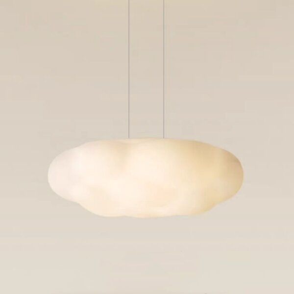 Matt White Cloud Iron Pendant Light - 图片 2