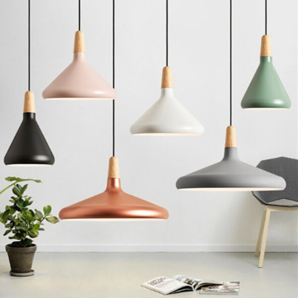 Gold Silver White Gray Pendant Lamp - 图片 2