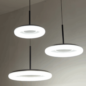 Matt Black White LED PE Pendant Lamp