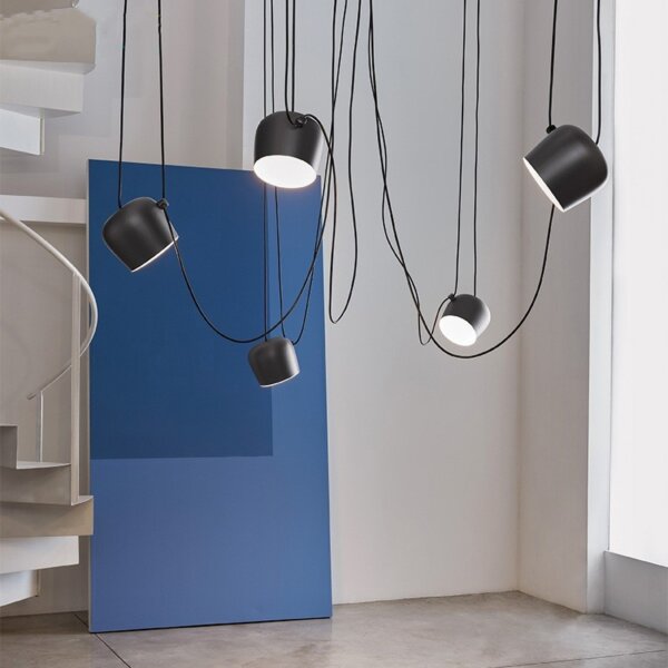 D28/30cm White Black Pendant Lamp - 图片 2