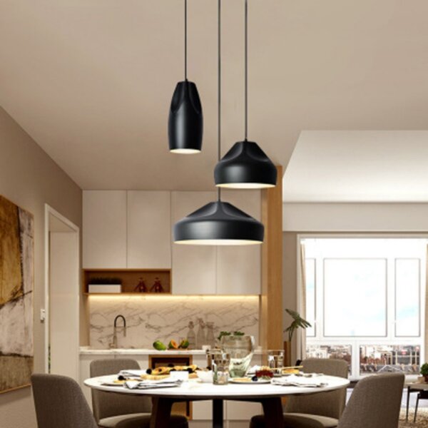 E27 Red Yellow Blue Aluminum Pendant Light - 图片 2