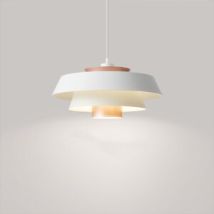 D30cm Round Black White Pendant Light