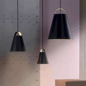 D30cm Cone Black White Pendant Lamp