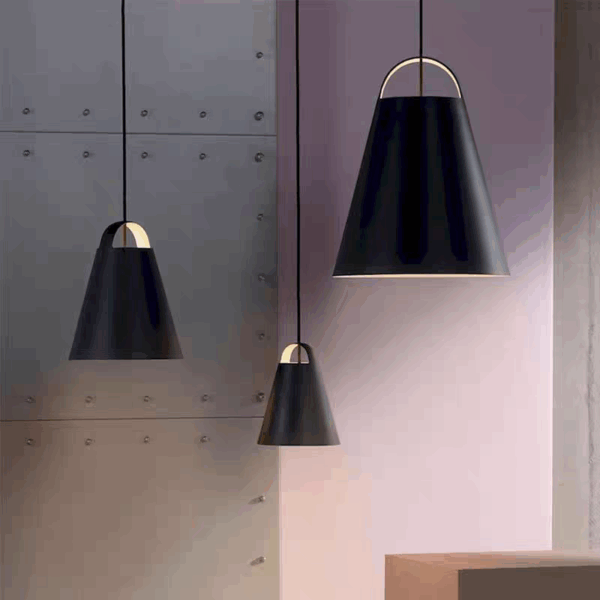 D30cm Cone Black White Pendant Lamp