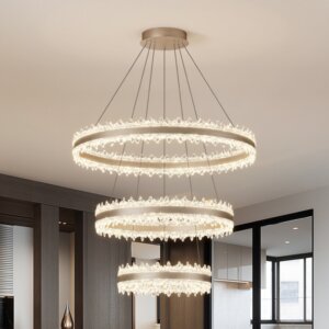 Round Acrylic Aluminum Circle Pendant Light