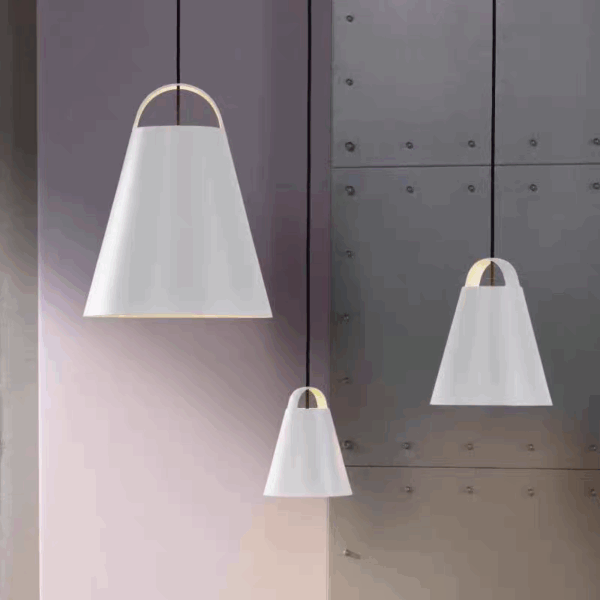 D30cm Cone Black White Pendant Lamp - 图片 2