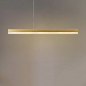 Golden Copper Linear LED Pendant Lamp