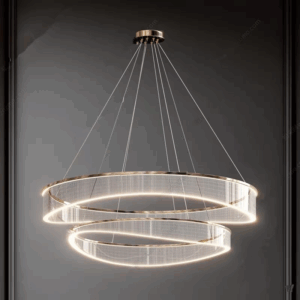 Circle Ring Transparent Acrylic Pendant Light
