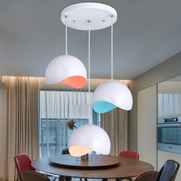 D20cm Round Metal Pendant Light - 图片 2