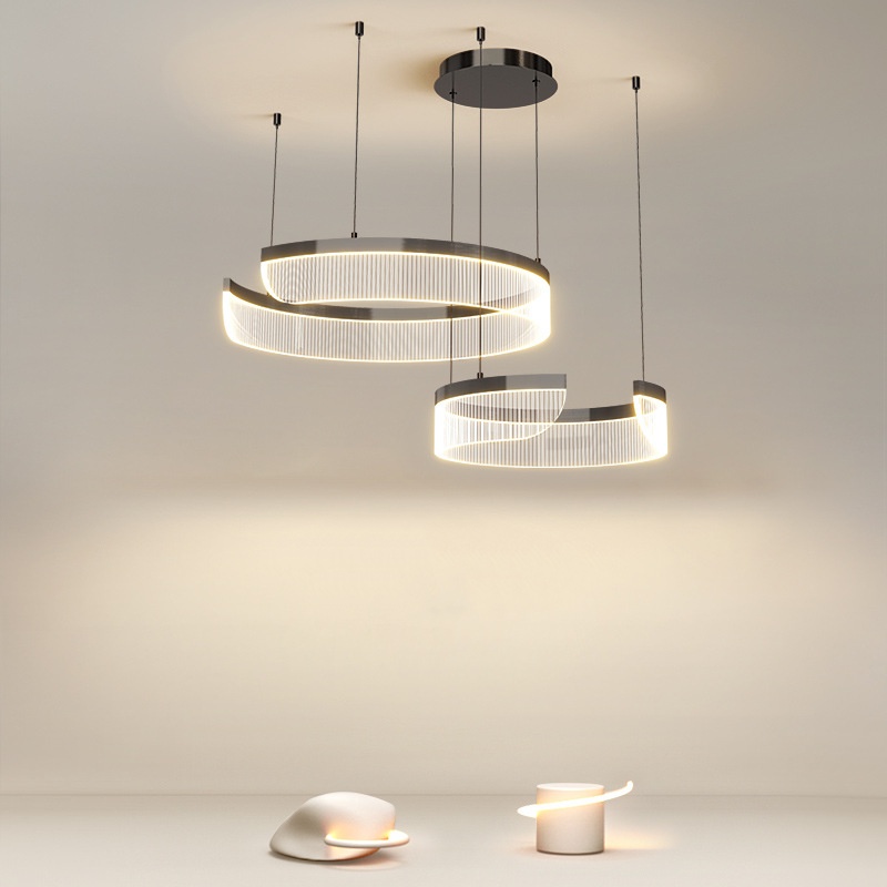 Circle Acrylic Translucent Pendant Lamp - 图片 2