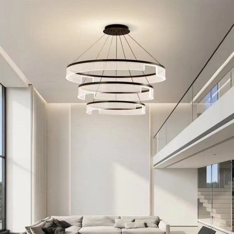 Circle Acrylic Translucent Pendant Lamp - 图片 3
