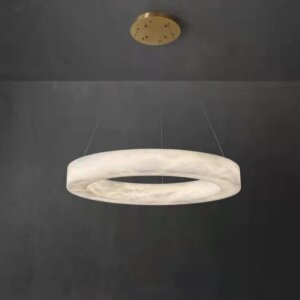 Ring Copper Marble LED Pendant Lamp