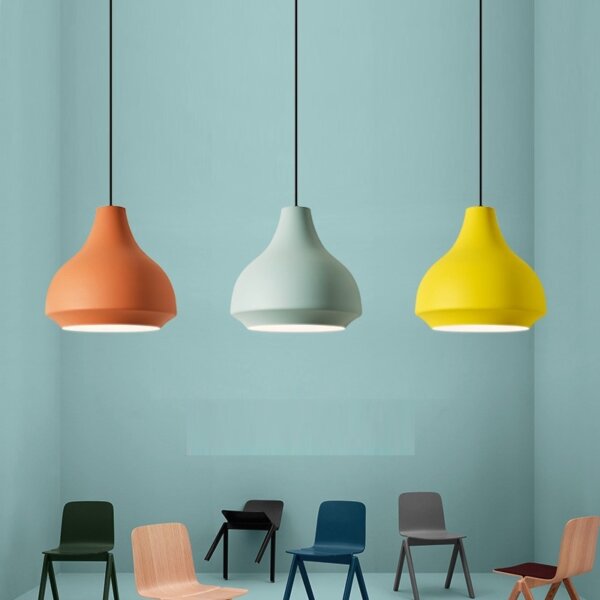 D28/35cm Simple Basket Shade Pendant Light - 图片 3