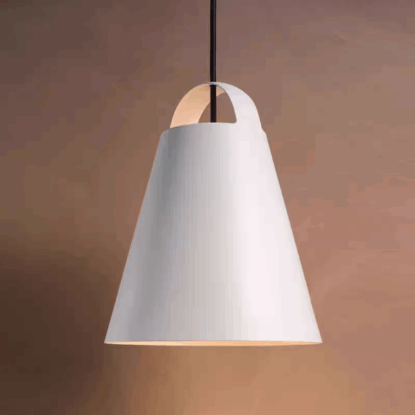 D30cm Cone Black White Pendant Lamp - 图片 3