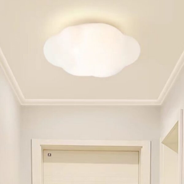 Matt White Cloud Iron Pendant Light - 图片 4