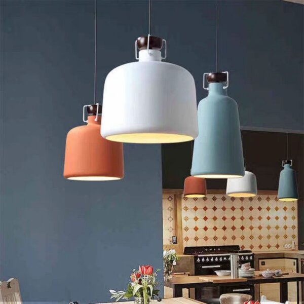 1-Head Iron LED Pendant Lamp - 图片 4