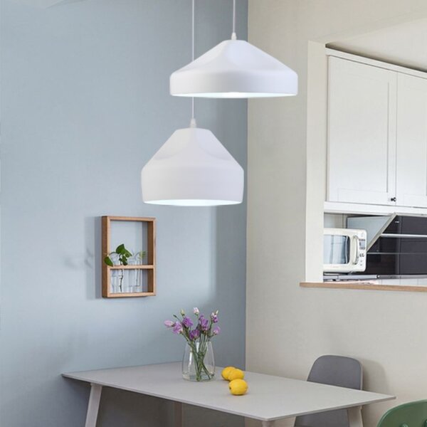 E27 Red Yellow Blue Aluminum Pendant Light - 图片 4