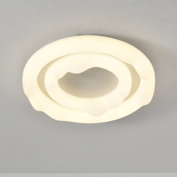 Matt White Iron Round Pendant Light - 图片 4