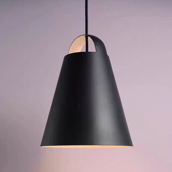 D30cm Cone Black White Pendant Lamp - 图片 4