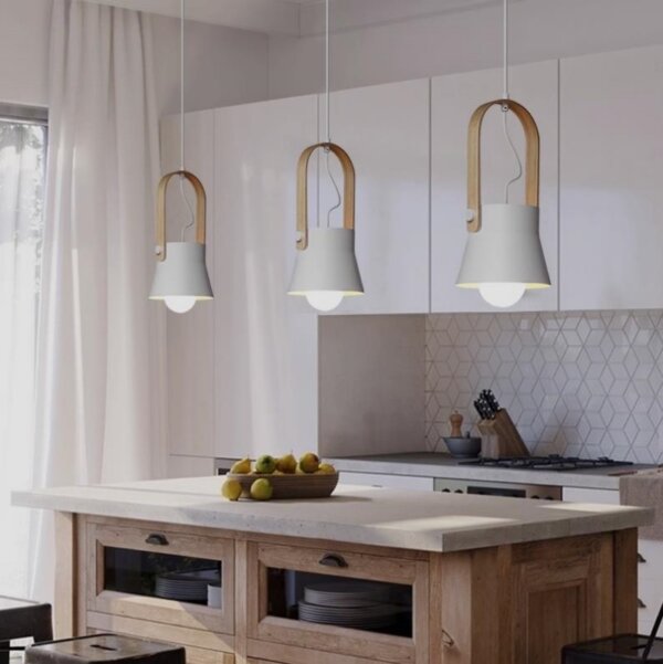 E27 Round Aluminum Colorful Pendant Light - 图片 4