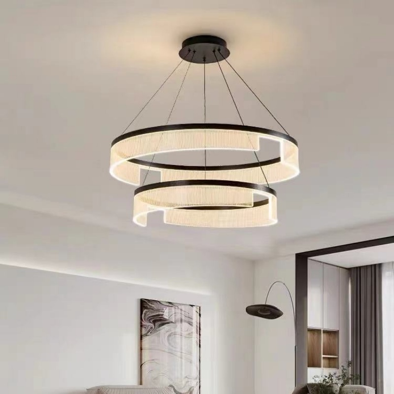 Circle Acrylic Translucent Pendant Lamp - 图片 5