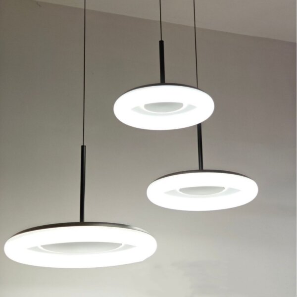 Matt Black White LED PE Pendant Lamp - 图片 6