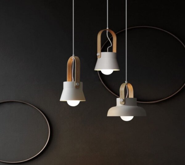 E27 Round Aluminum Colorful Pendant Light - 图片 5