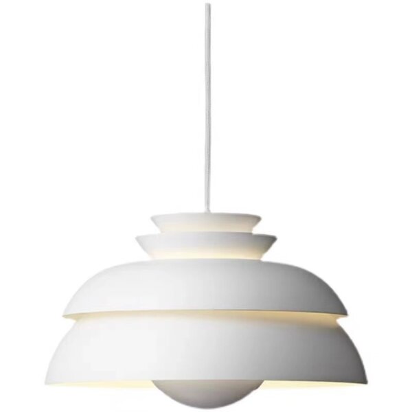 D32cm White Aluminum Pendant Lamp - 图片 4