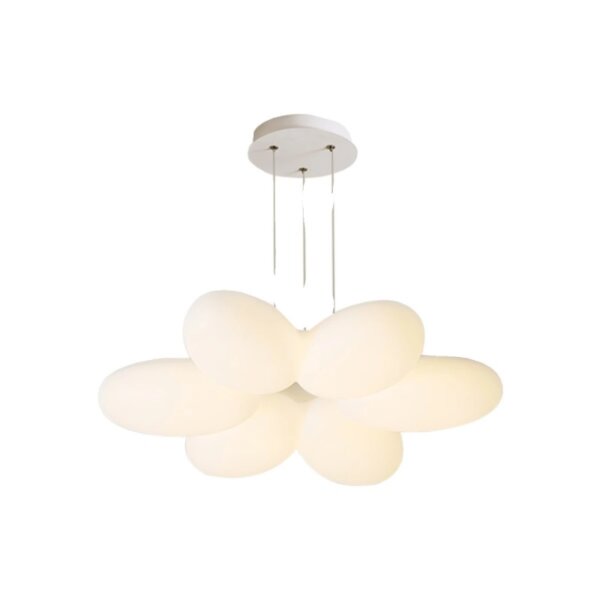 White Flower Iron PE Pendant Light - 图片 6