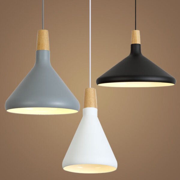 Gold Silver White Gray Pendant Lamp - 图片 7