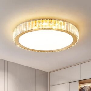 K9 Crystal Round Square Flower Ceiling Lamp