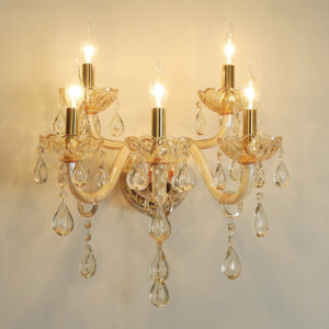 Champagne Glass Crystal Wall Lamp